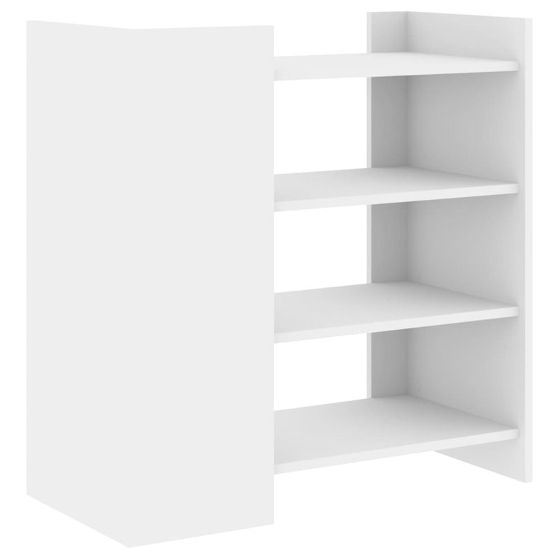 Amandip 75cm H x 73.5cm W Standard Bookcase, White