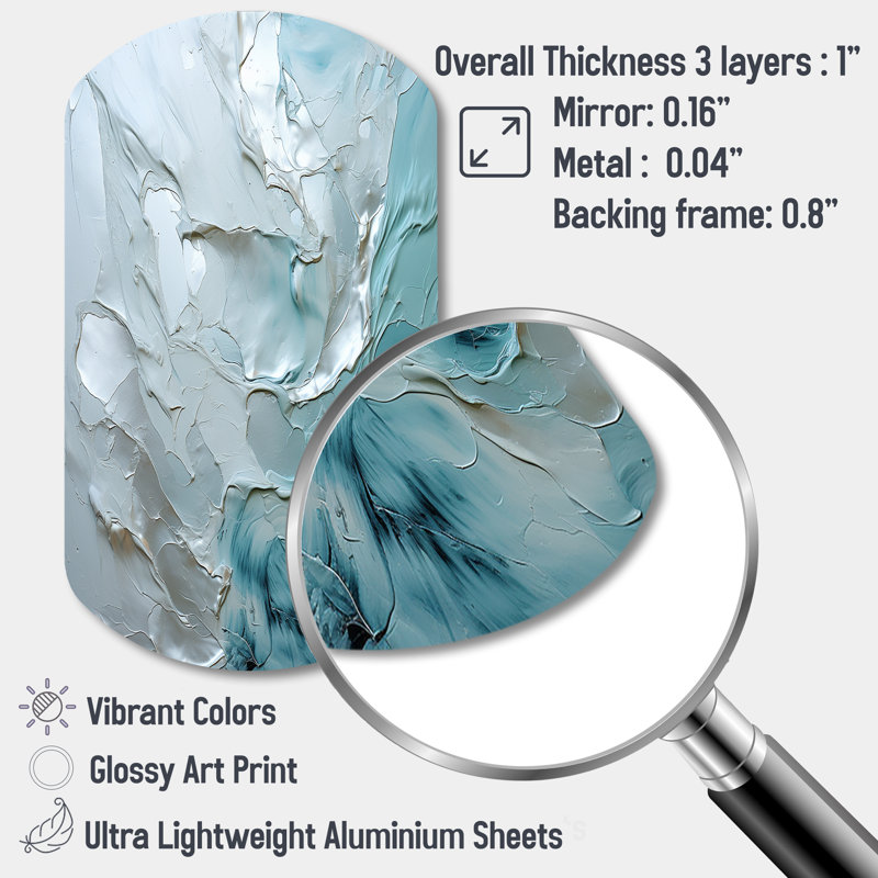 Silver Shimmer - Sculpture murale abstraite en métal en forme de cylindre, H 31 po x l 19 po x P 1 po