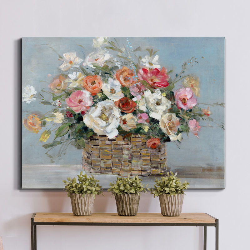 Flower Market Fresh - reproduction sur toile tendue, H 48 po x l 36 po x P 1 po