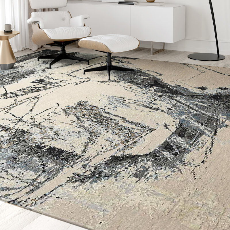 Abstract Area Rug, Rectangle 8' x 10'