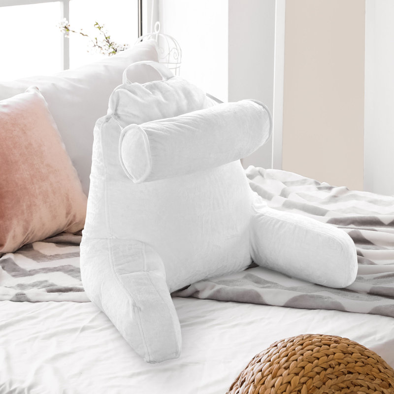 Solid Colour Throw Pillow, White