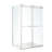 48'' W 77.5'' H Framed Rectangle Double Slide Shower Enclosure-94553878