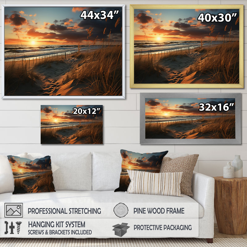 Photo de plage Sables d'or XXII - Nautique et plage, reproductions d'art mural, H 12 po x l 20 po x P 1 po