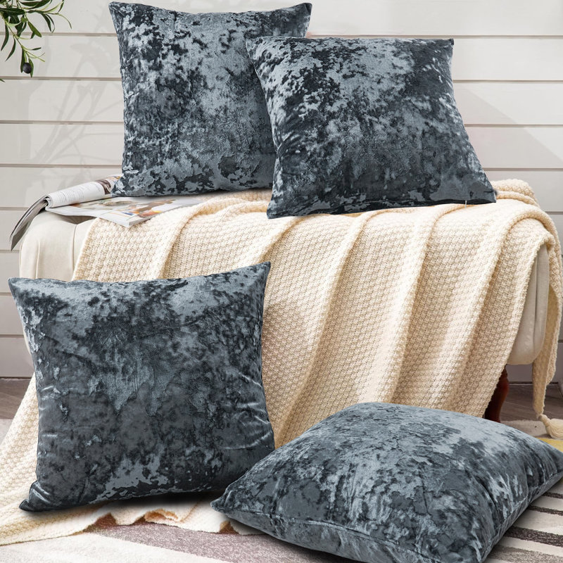 Housses de coussin en velours écrasé, Métal industriel