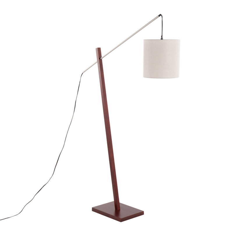 60'' Task Floor Lamp, Walnut
