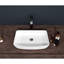 Lavabo vasque rectangulaire en céramique 24 "x 15" - moderne, teinté, à poser pour différents endroits