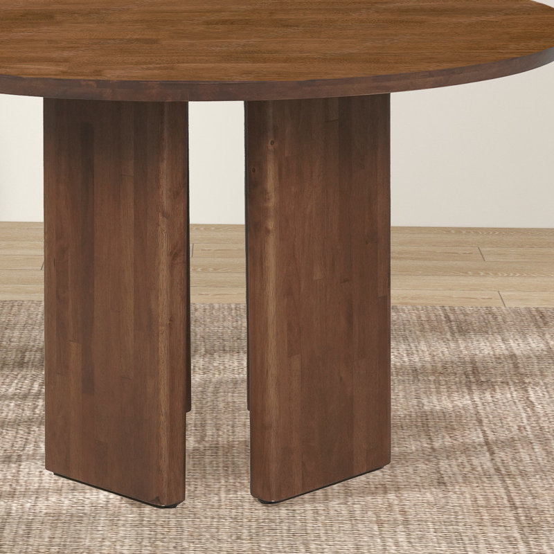 Chen 47.2" Solid Wood Round Dining Table