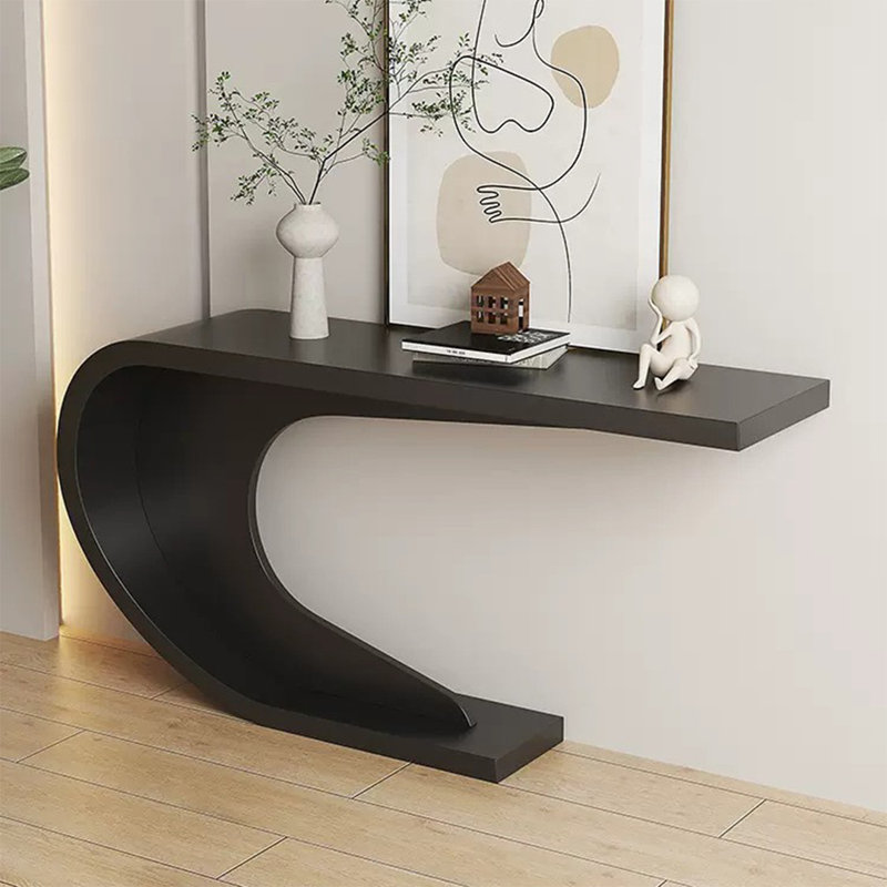 Console Table, 31.5" H x 47.2" W x 11.8" D, Black