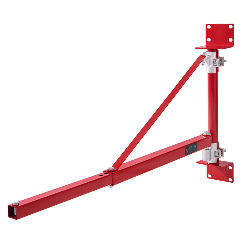 Bras de support de levage électrique d'une capacité de 660 lb - Support de treuil pivotant robuste à 180 ° avec poteau en acier pour garage et atelier