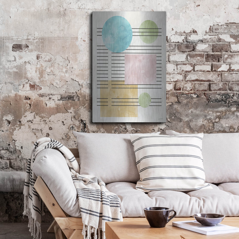 Art mural en métal Luxe Mid Boho 7 par Jean Plout, 24 po x 36 po, 24 po x 36 po