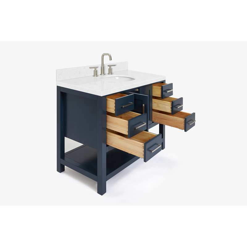 Magnolia Bath Vanity Oval Basin S043SWQ, Midnight Blue, Rectangular