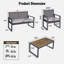 Ensemble de meubles de patio 4 pièces avec balcon et véranda-885922743-885922741