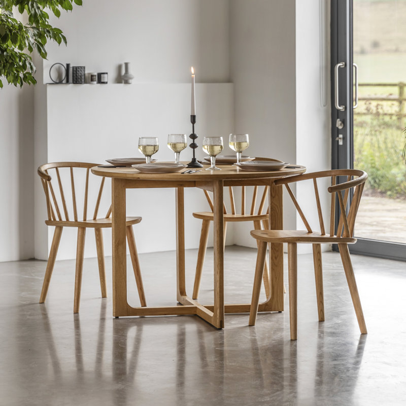Rushford Round Dining Table, Natural