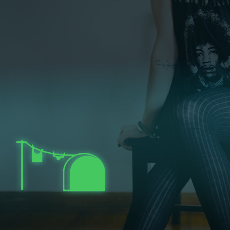 Rat Hole Glow in Dark Wall Sticker