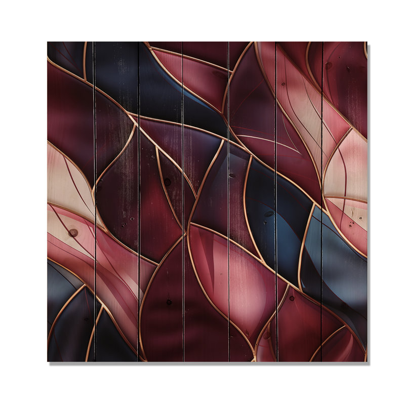 Corene - Panneaux de décoration murale en bois marbré, H 15 po x l 15 po