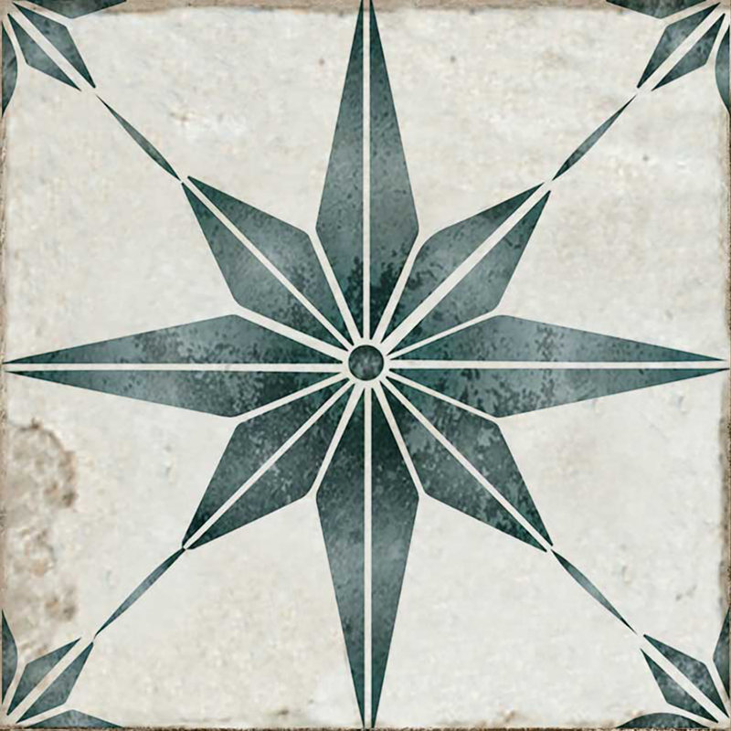 Carreau de mosaïque auto-adhésif en vinyle 7 po x 7 po, Vert