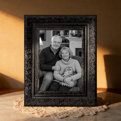 5" x 7" Black 1PC Decorative Picture Frame for Entryway Decor