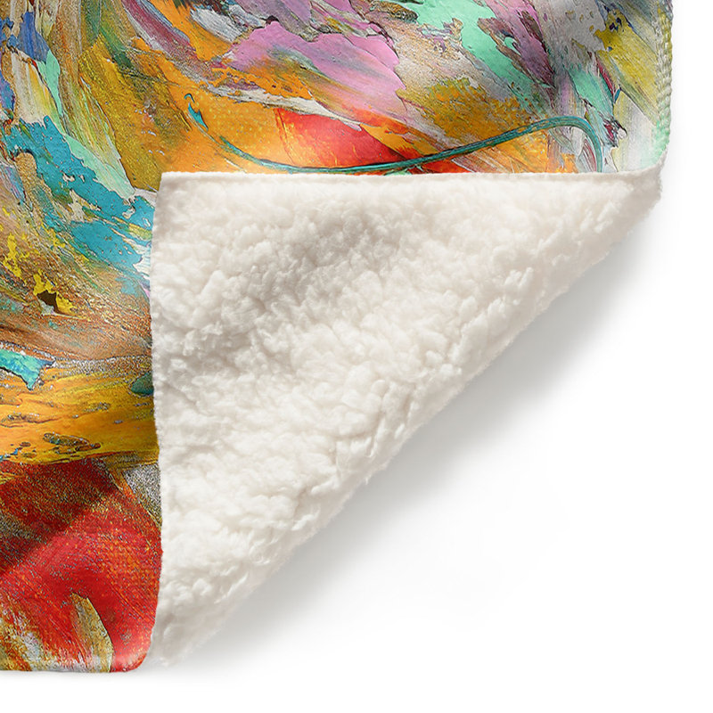 Couverture sherpa douce hibou fantaisie, l 68 po x L 80 po