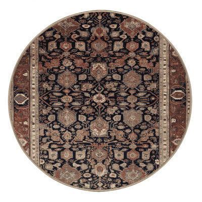 Machine Washable Persian Brown Area Rug