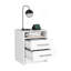 Table de chevet, table de bout, plateau supérieur Eter, deux tiroirs - blanc Eter-1651581557