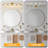 Airabelle Bathroom Vanity Lighting With Clear Shades Dimmable Bathroom Light Fixtures-940530737-952232157