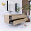 Ensemble de meuble-lavabo mural 71 po avec plateau en résine Reaiah-1224874133