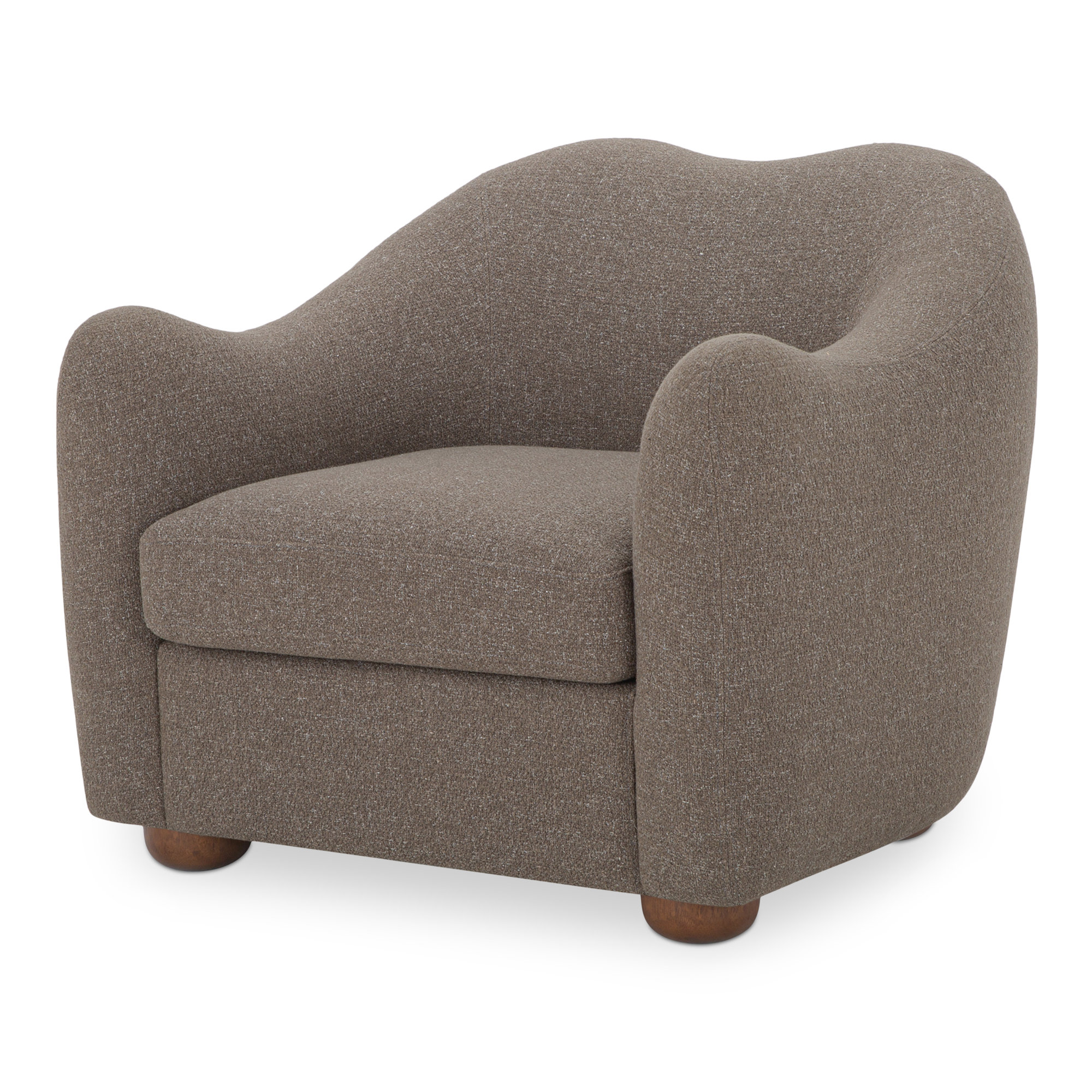Elwood Accent Chair, Espresso Performance Fabric