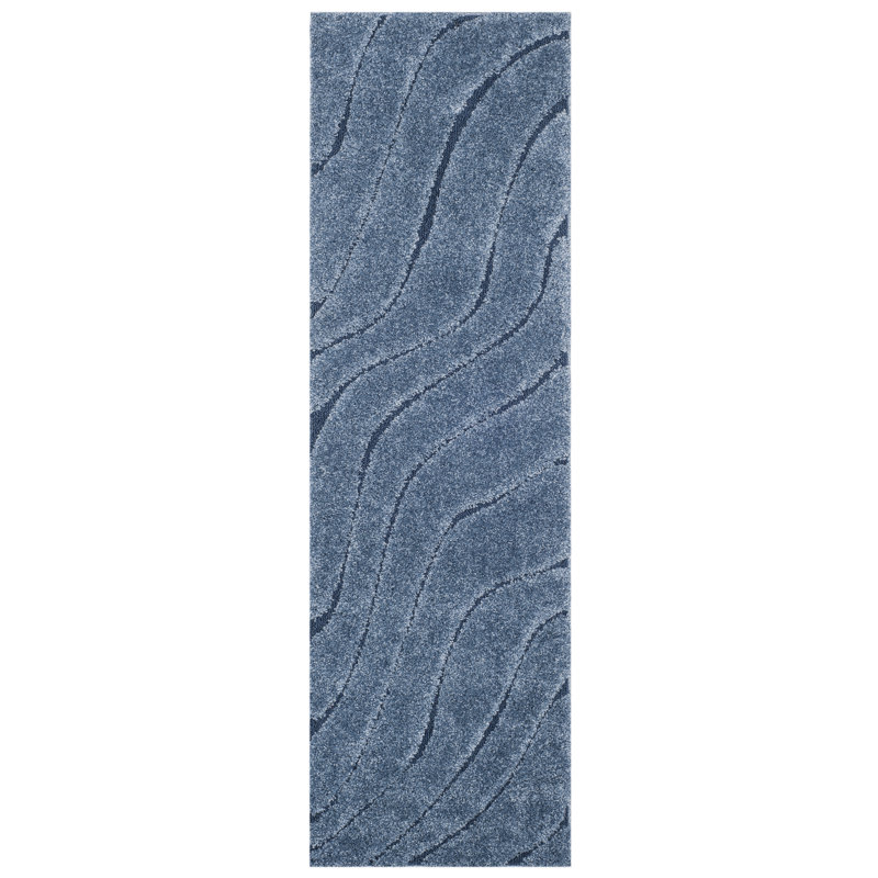 Tapis bleu Ashal, Tapis de couloir 2 pi 3 po x 7 pi