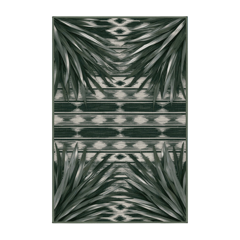  Tapis lavable Coyote Willow Southwestern, Rectangulaire 2 pi x 3 pi