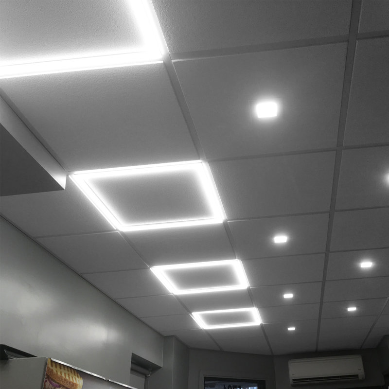 Dimmable Square Flat Panel Ceiling Light, 4