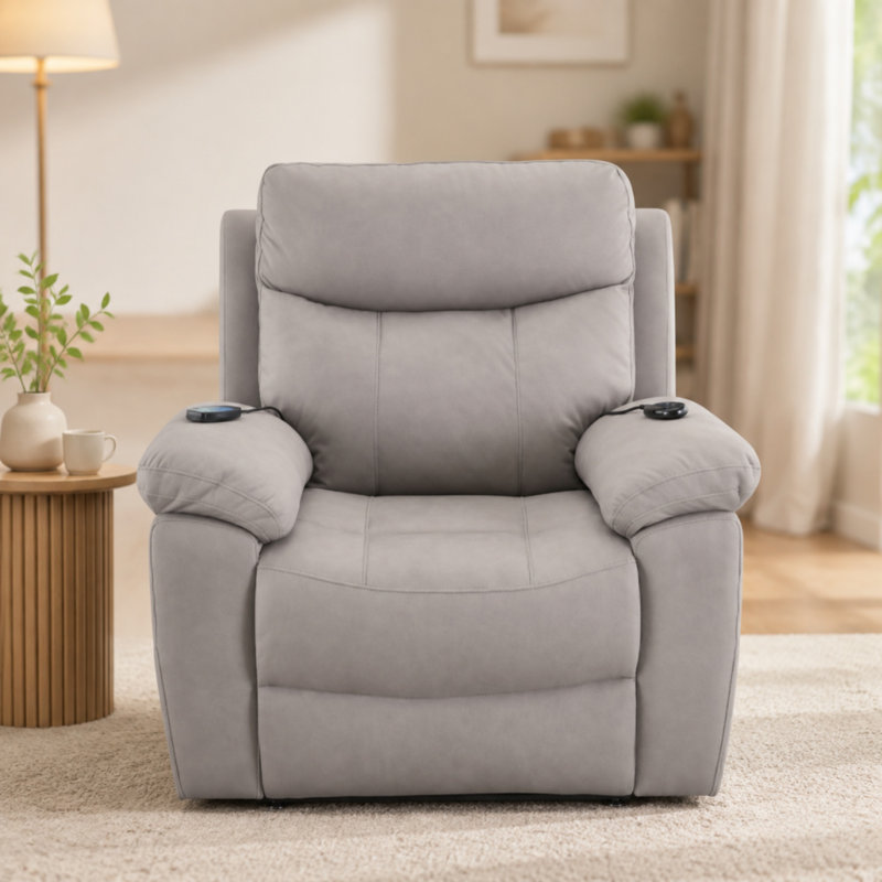 Fauteuil inclinable électrique, Gris clair