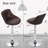 Noaelle Swivel Upholstered Adjustable Height Counter Stool with Metal Frame-815585722