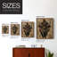 ANIMALS Series CDXCIV, reproduction encadrée - bois massif-1175859648-1175859663