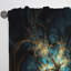 Gersemi - Or et bleu The Fractal capitulation II - Rideau fractal - Velours obscurcissant - 1 panneau-519877330