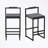 metal frame Velvet Stool Set of 2 with sturdy legs-305751838
