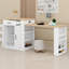 Extendable Island Console With Drawers, Cabinet & Open Shelving Multi-Functional Dining & Breakfast Bar Table