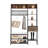 Hall Tree, 70.9 in Coat Rack with Shoe Bench & 2 Drawers, 3-in-1 Freestanding Shoe Rack Storage Organizer with Bookshelf & Wire Shelf, Steel Frame Entrance Coat Holder for Entry, Bedroom, Closet