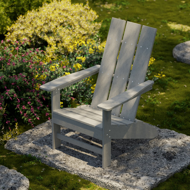 Freedom Modern Adirondack Chair, Light Gray