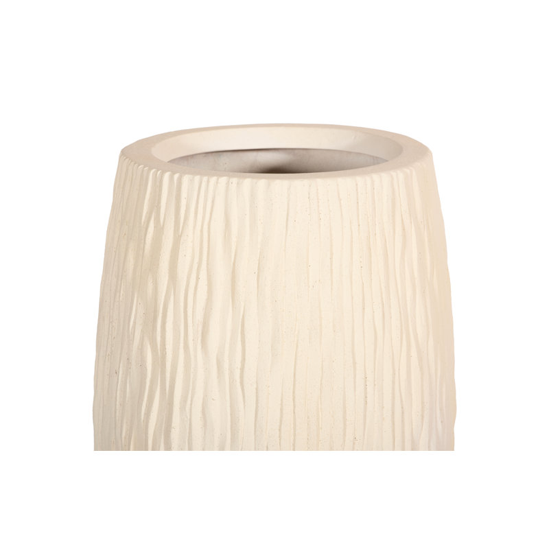 Pot de fleurs en résine Citrana, H 39 po x l 18 po x P 18 po, Blanc