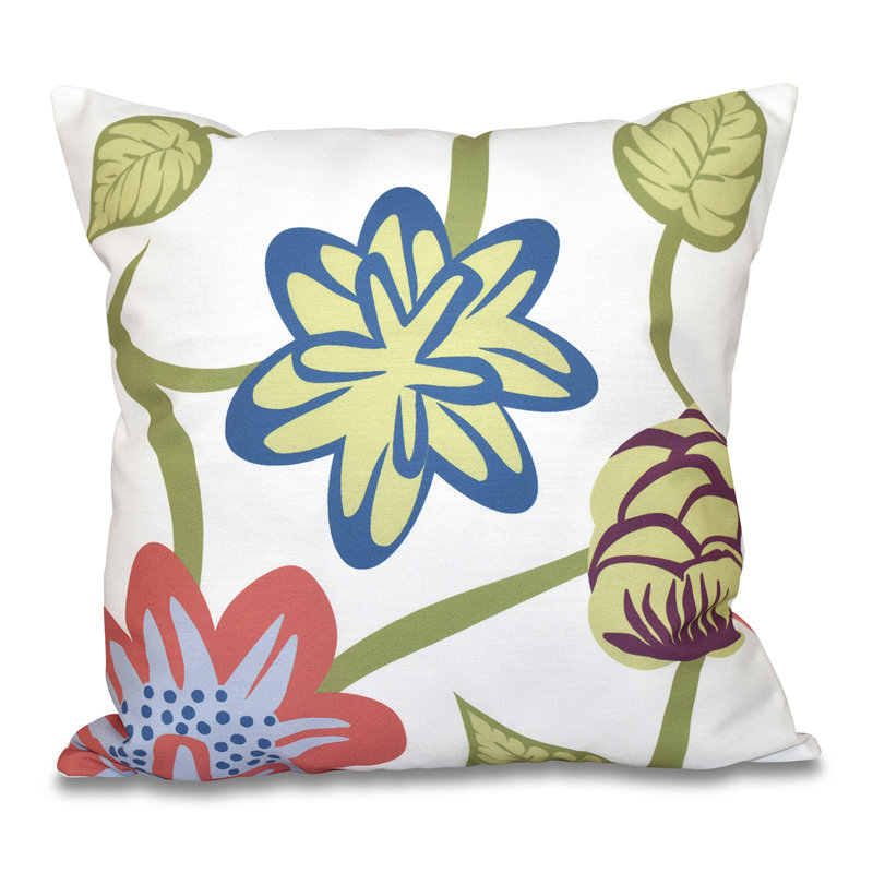 Housse de coussin carré et insert, H 18 po x l 18 po, Corail
