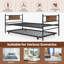 Loami Iron Daybed with Mattress with Trundle Bed