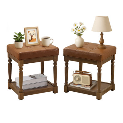 Gladis 4-Piece End Table Set With 2Storage
