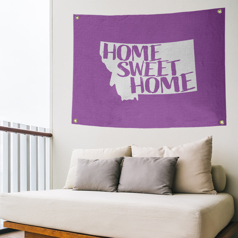 Tapisserie murale montana doux pour la maison, H 50 po x l 59 po, Violet