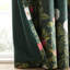 Arcadia Floral Soft Touch Recycled Polyester Velou Semi Sheer Curtain Pair-102515738