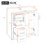 Meuble-lavabo de 30 po avec lavabo en céramique - meuble en bois massif et 3 tiroirs-1141562676-1141562674