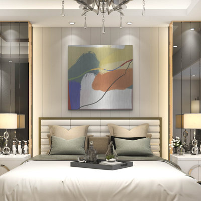 'A Sunday In The Mountain' by Cesare Bellassai Metal Wall Art