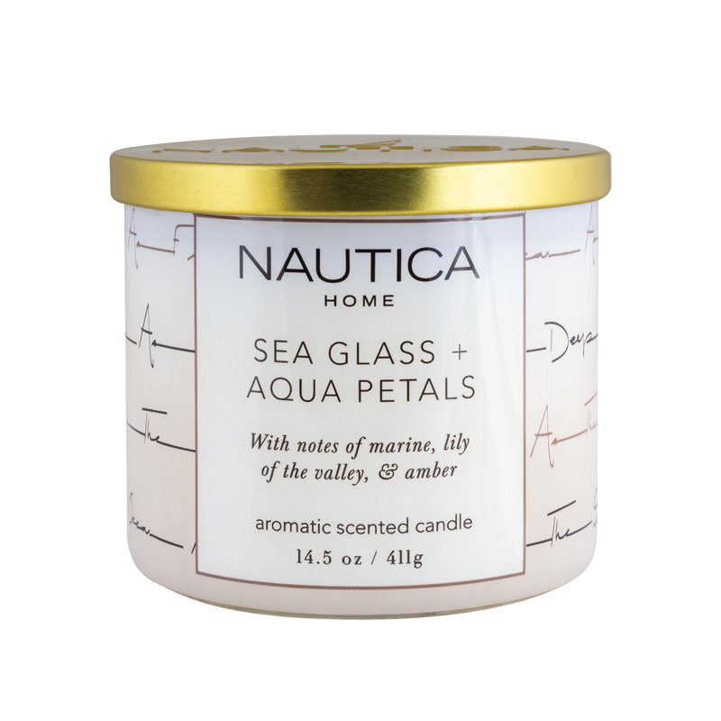 Bougie de créateur parfumée Sea Sea + Aqua Petals