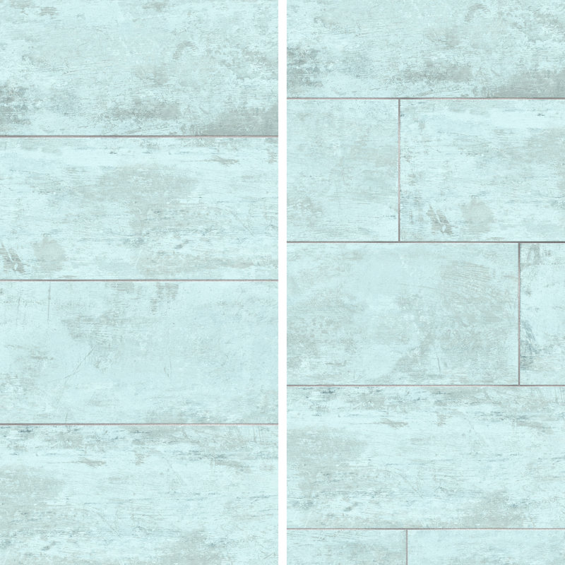 Habanera 11-7/8 In. X 35-1/2 In. Ceramic Wall Tile, Blue