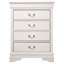 Commode 4 tiroirs, blanc-97137376
