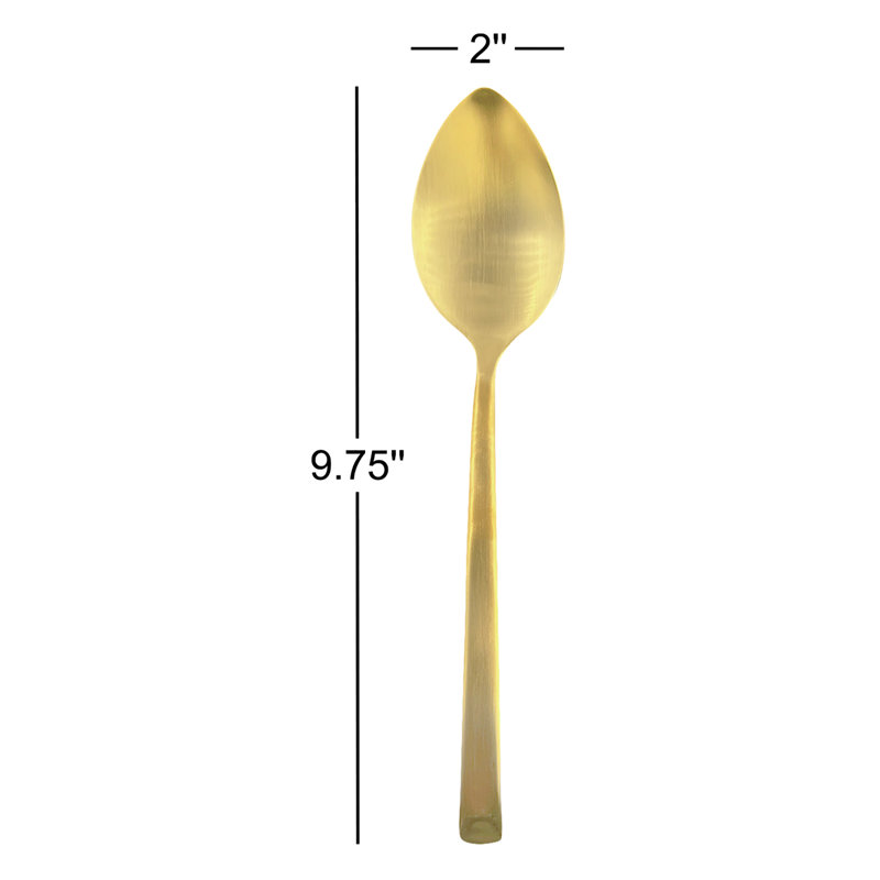 Couverts à salade en acier inoxydable Frony, Or
